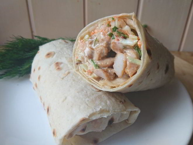 Рецепт шаурмы с домашним майонезом