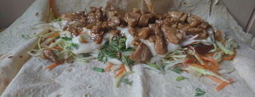 шаурма с домашним майонезом. Шаг 10