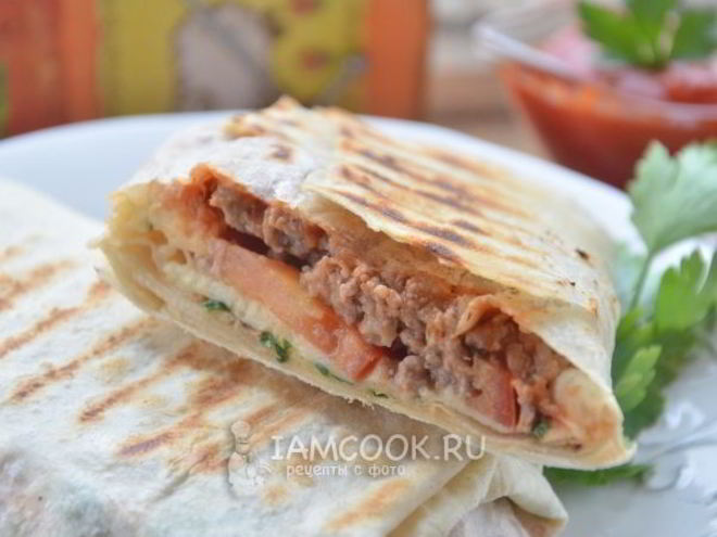 Рецепт шаурмы с фаршем