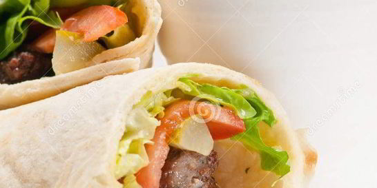 Шаурма с соевым соусом и медом