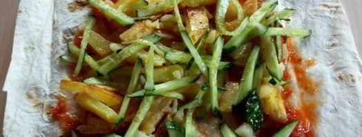 шаурма с сосиской. Шаг 13