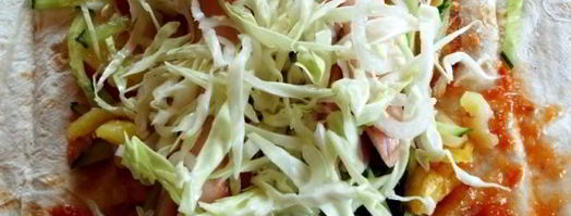 шаурма с сосиской. Шаг 15