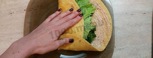 шаурма в лепешке по-домашнему. Шаг 12