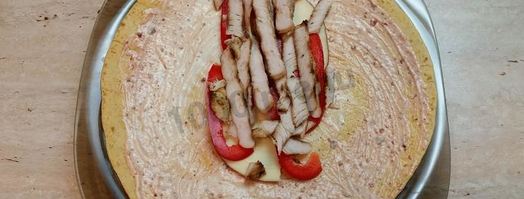 шаурма в лепешке по-домашнему. Шаг 7