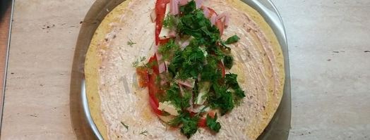 шаурма в лепешке по-домашнему. Шаг 9