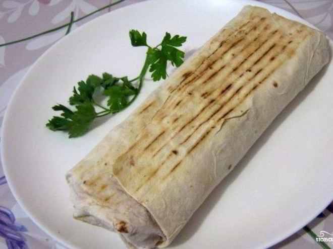 Рецепт шавермы в лаваше