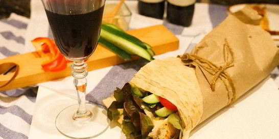 Турецкая шаурма с рыбой