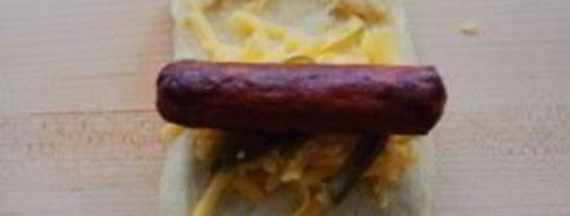 сосиски с сыром. Шаг 5