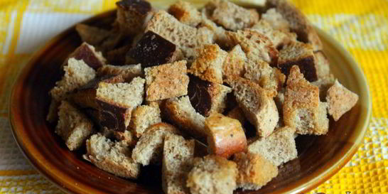 Ароматные ржаные сухарики