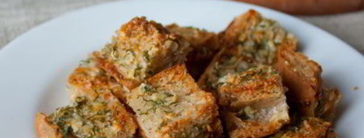 чесночные сухарики из чабатты. Шаг 6