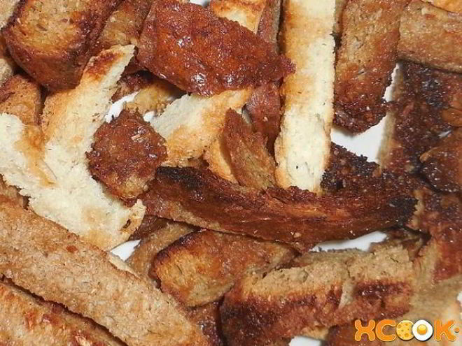 Рецепт домашних сухариков в духовке