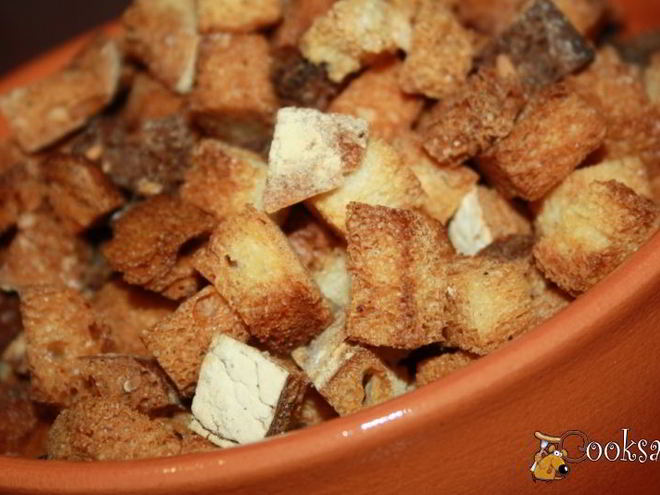 Рецепт хрустящих и ароматные сухарики ассорти