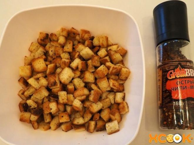 Рецепт острых сухариков