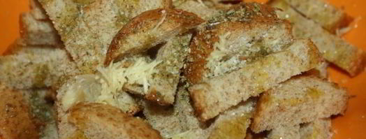 пшеничные сухарики с сыром. Шаг 3