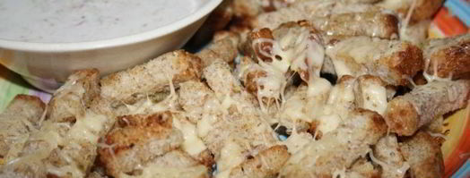 пшеничные сухарики с сыром. Шаг 8