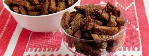 ржаные сухарики с чесноком. Шаг 10