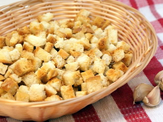 Рецепт сухариков аппетитных