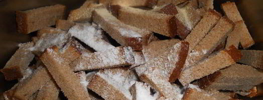 сухарики ржаные с чесноком. Шаг 4