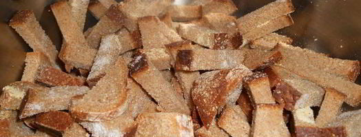 сухарики ржаные с чесноком. Шаг 5