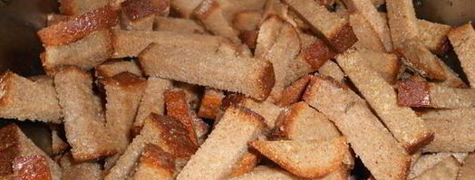 сухарики ржаные с чесноком. Шаг 6