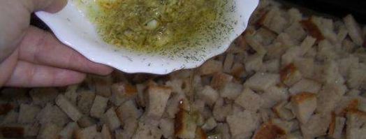 сухарики с чесноком. Шаг 11