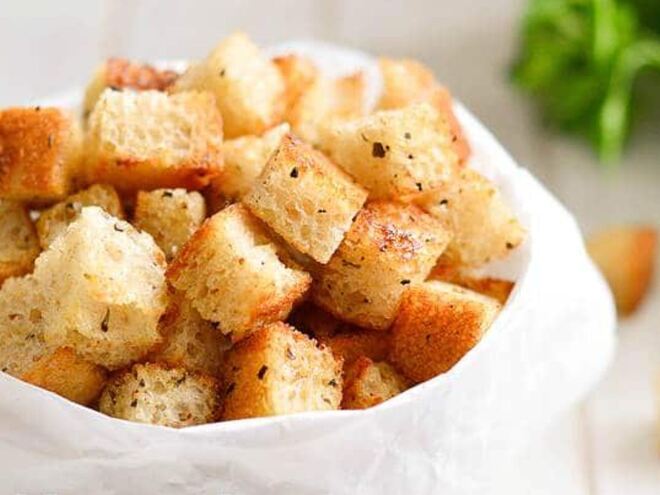 Рецепт сухариков с горчицей