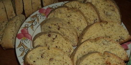 Сухарики с миндалем