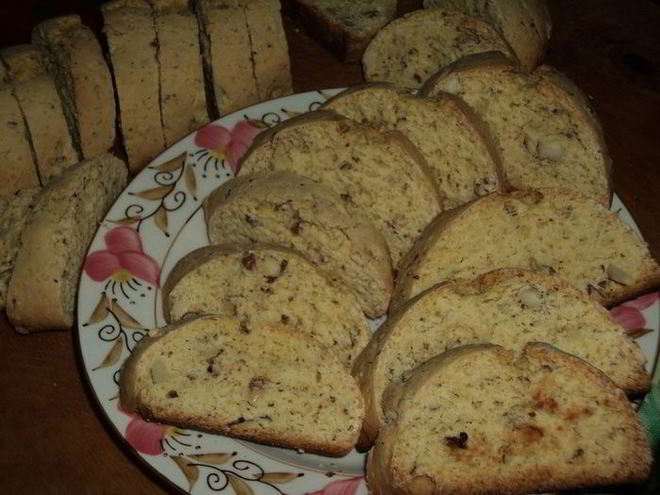 Рецепт сухариков с миндалем