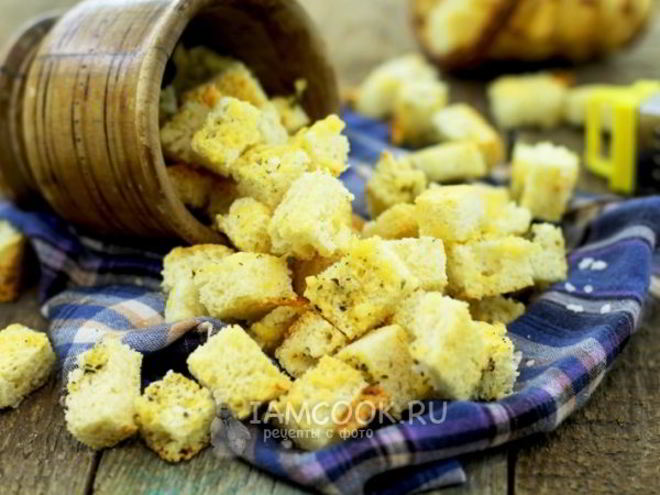 Рецепт сухариков с сыром