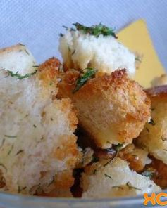 Сухарики с зеленью