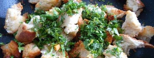 сухарики с зеленью. Шаг 3