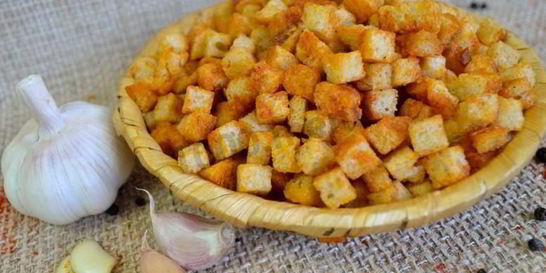 Сухарики в духовке из хлеба