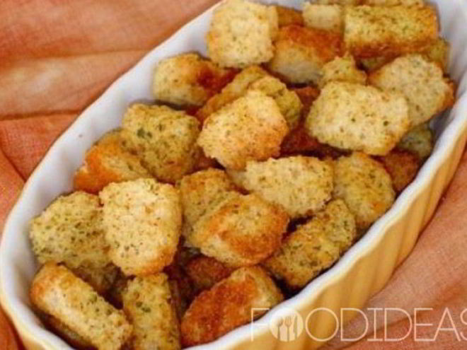 Рецепт сухариков в духовке