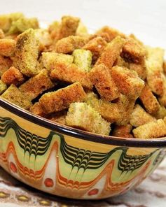 Сухарики в микроволновке