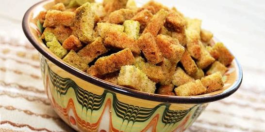 Сухарики в микроволновке