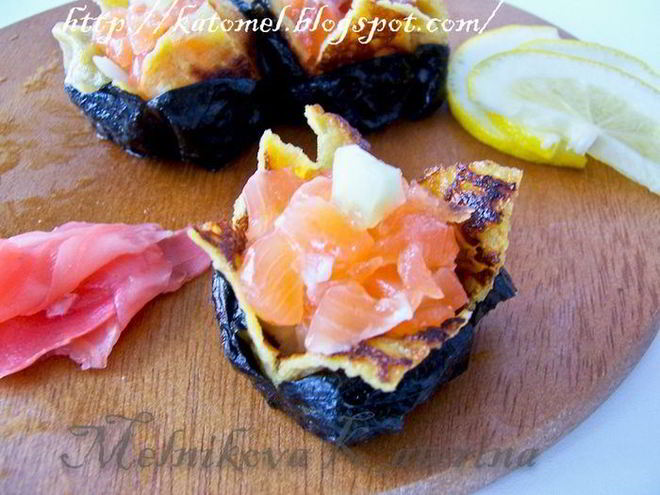 Рецепт дзакуро-суш — японскога омлета