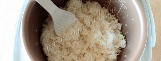 рис для суши в мультиварке. Шаг 7