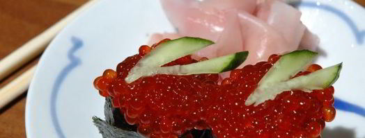 суши-лодочки с икрой. Шаг 9