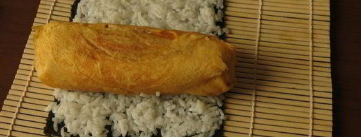 суши с омлетом цыплята. Шаг 20