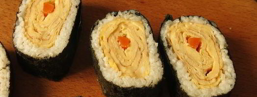 суши с омлетом цыплята. Шаг 22