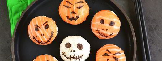 суши темари на хэллоуин. Шаг 12