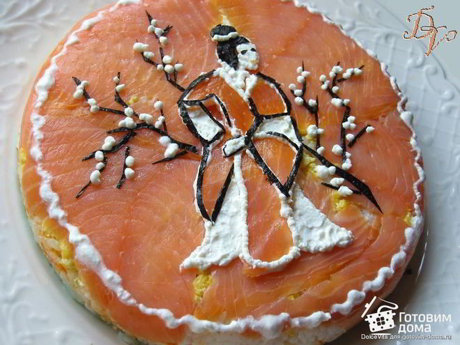 Рецепт суш-торта японских мотивы