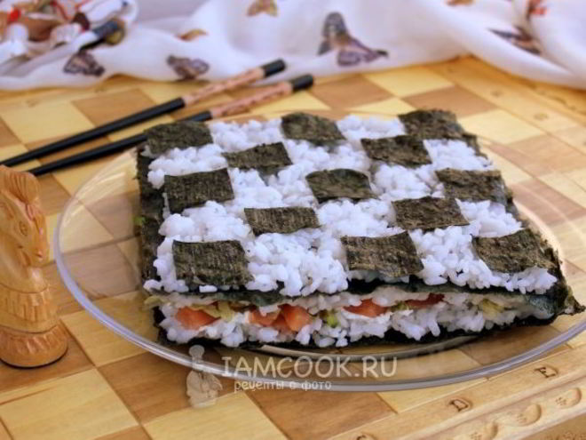 Рецепт суш торт закусочный