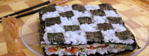 суши торт закусочный. Шаг 13