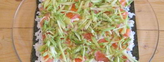 суши торт закусочный. Шаг 10