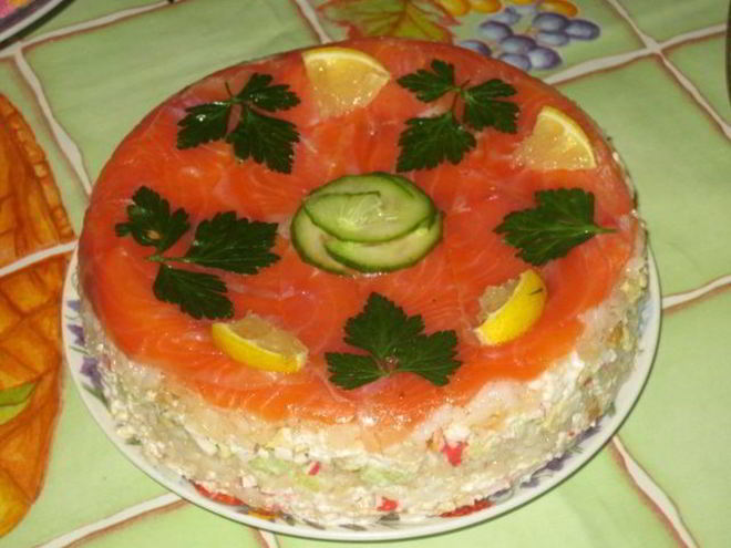 Рецепт суш-торта