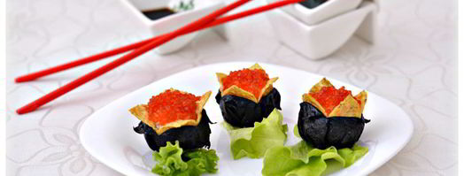 суши восточный цветок. Шаг 13