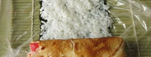 суши яблоки с крабовыми палочками. Шаг 18