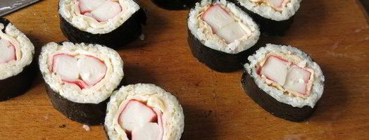 суши яблоки с крабовыми палочками. Шаг 20