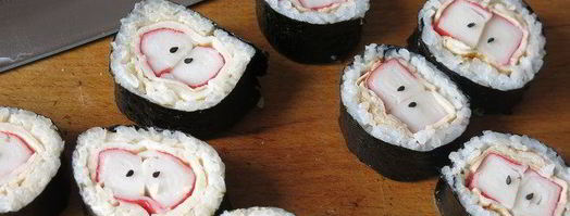 суши яблоки с крабовыми палочками. Шаг 21